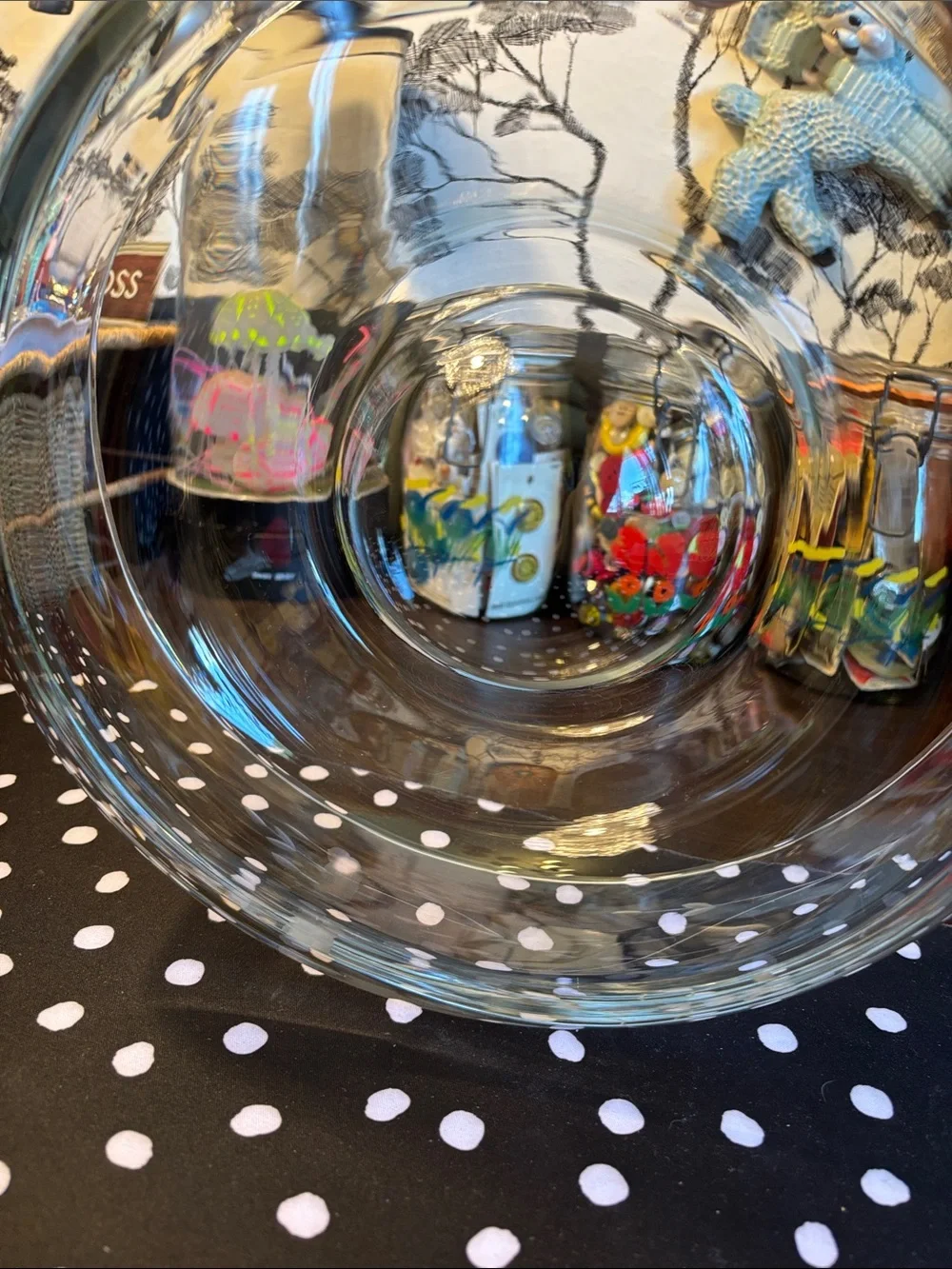 NIB Princess House Heritage Crystal Chip 'n Dip Bowl, model 401.It features a cl